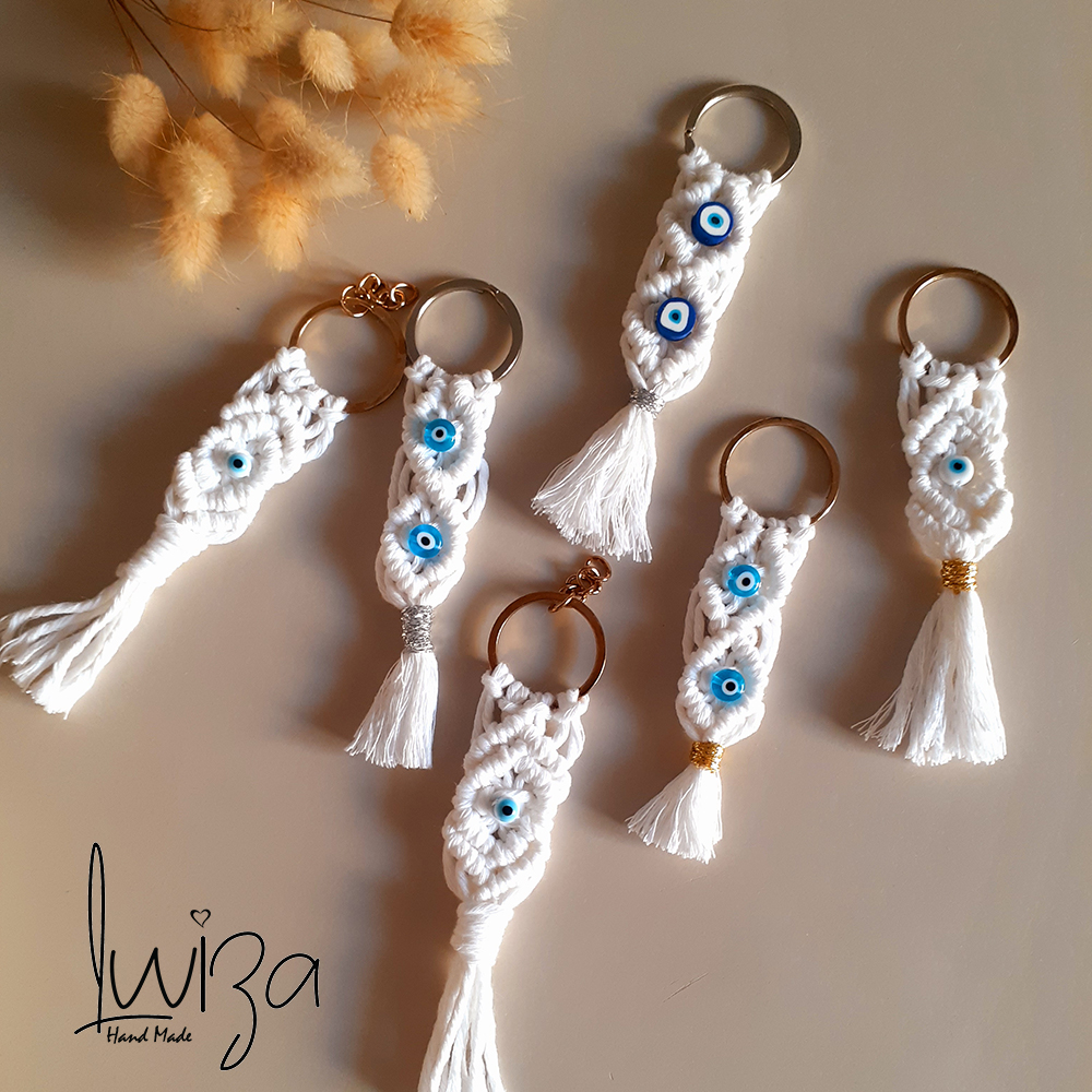 DIVINA VITAE Porte-clés En Macramé Fait à La Main Pour Femme