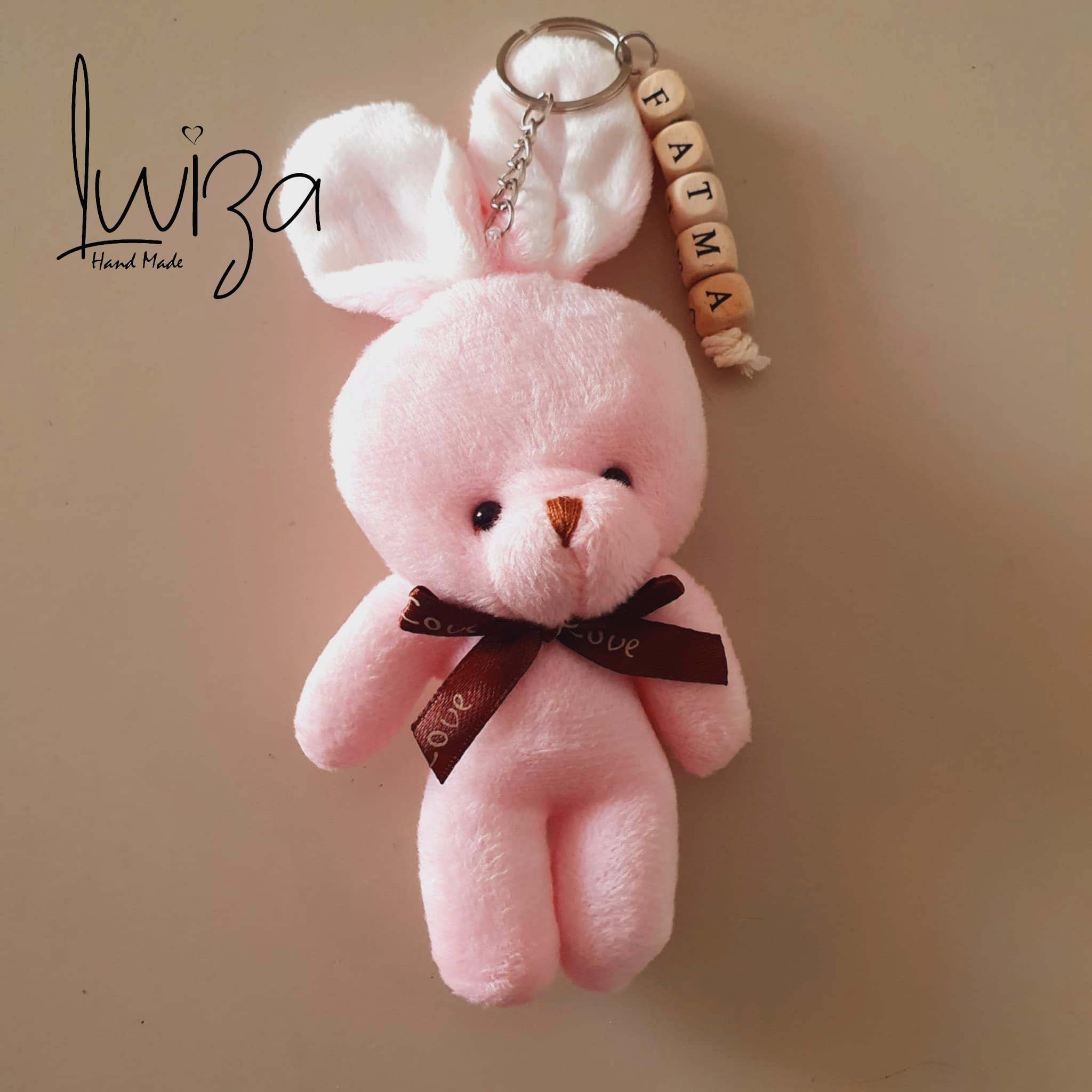 1 Porte clé personnalisé rose bébé