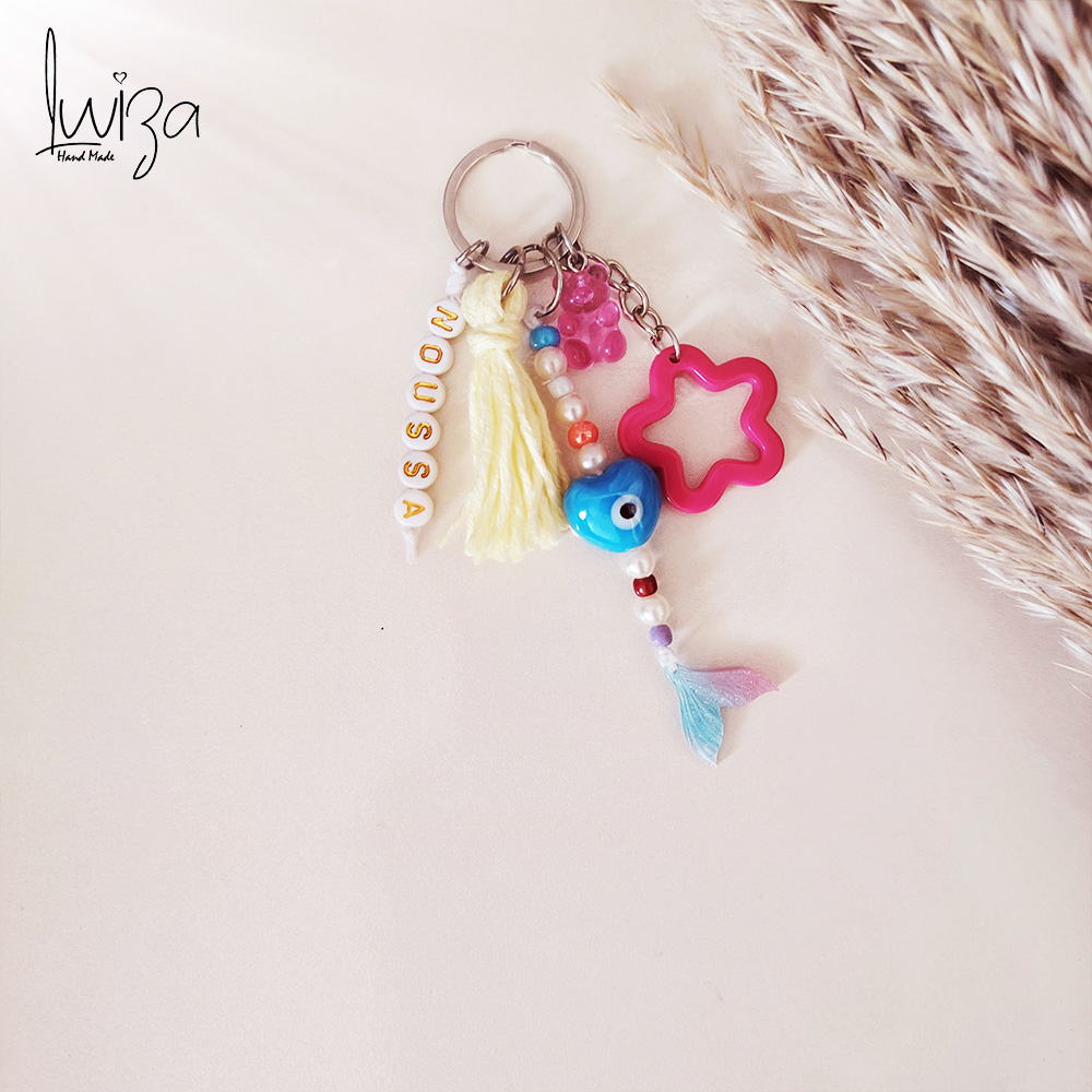 1 porte clés multicouleur