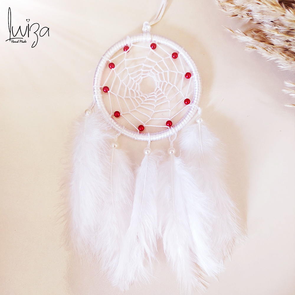 Dreamcatcher rouge et blanc